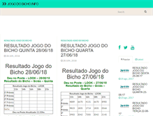 Tablet Screenshot of jogodobicho.info